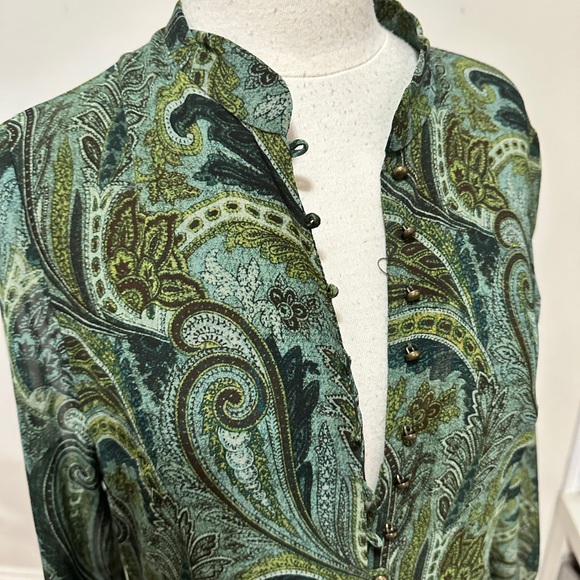 Green Patterned Zara Dress - Boho - Picture 2 of 4